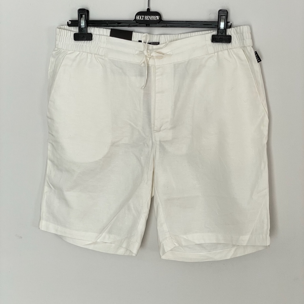 NWT Horst White Cotton/Linen Mens Shorts Size 36